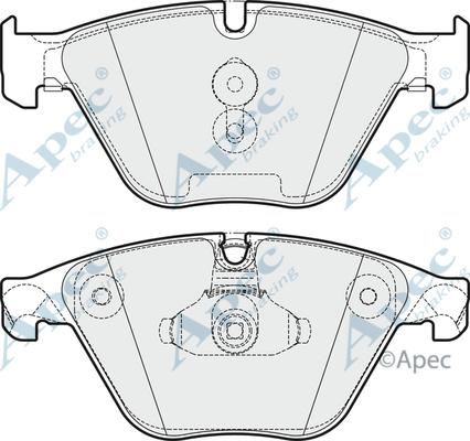 APEC PAD1919 - Kit de plaquettes de frein, frein à disque cwaw.fr