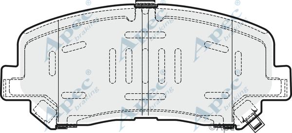 APEC PAD1915 - Kit de plaquettes de frein, frein à disque cwaw.fr