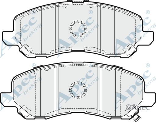 APEC PAD1918 - Kit de plaquettes de frein, frein à disque cwaw.fr