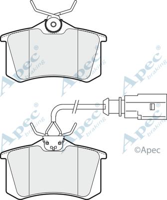 APEC PAD1913 - Kit de plaquettes de frein, frein à disque cwaw.fr