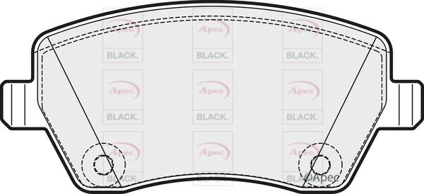 APEC PAD1983B - Kit de plaquettes de frein, frein à disque cwaw.fr