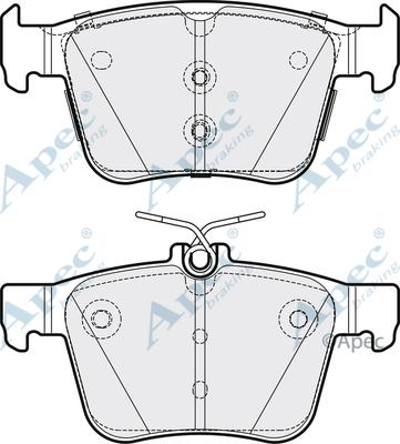 APEC PAD1934 - Kit de plaquettes de frein, frein à disque cwaw.fr