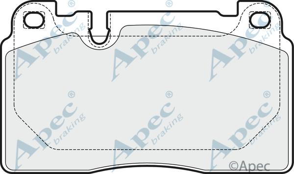 APEC PAD1936B - Kit de plaquettes de frein, frein à disque cwaw.fr