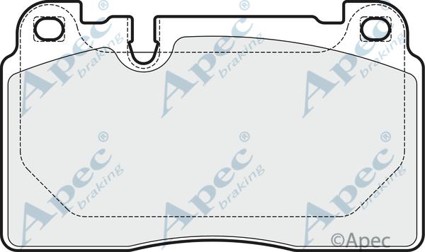 APEC PAD1936 - Kit de plaquettes de frein, frein à disque cwaw.fr