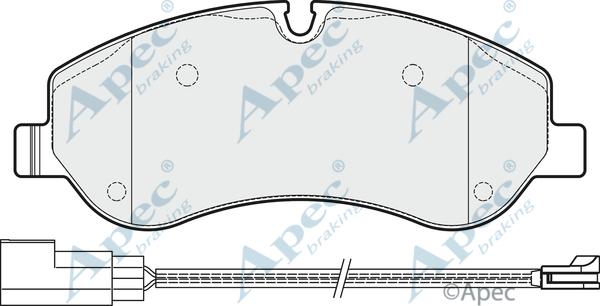 APEC PAD1930 - Kit de plaquettes de frein, frein à disque cwaw.fr