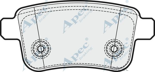 APEC PAD1932 - Kit de plaquettes de frein, frein à disque cwaw.fr