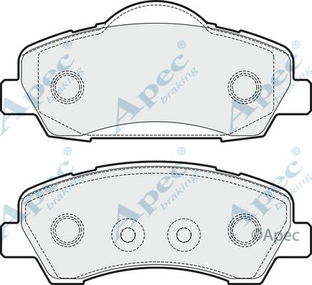 APEC PAD1937 - Kit de plaquettes de frein, frein à disque cwaw.fr