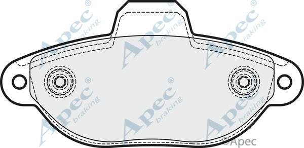 APEC PAD1925 - Kit de plaquettes de frein, frein à disque cwaw.fr