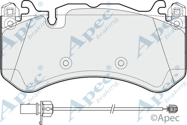 APEC PAD1926 - Kit de plaquettes de frein, frein à disque cwaw.fr