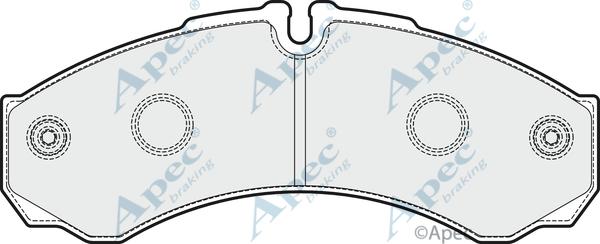 APEC PAD1920 - Kit de plaquettes de frein, frein à disque cwaw.fr