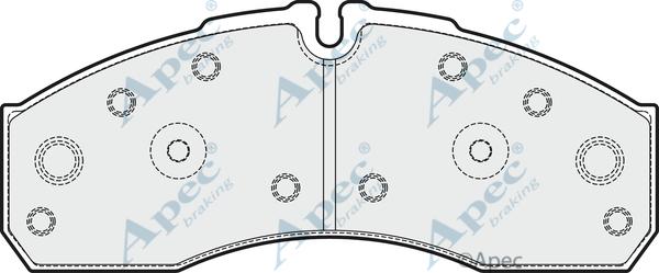 APEC PAD1921 - Kit de plaquettes de frein, frein à disque cwaw.fr