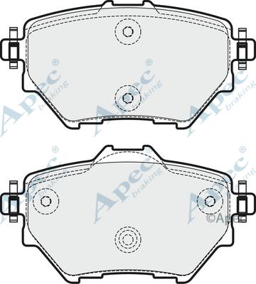 APEC PAD1974 - Kit de plaquettes de frein, frein à disque cwaw.fr