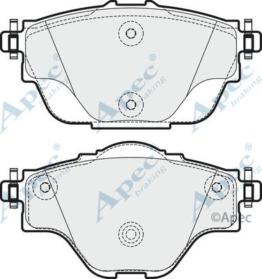 APEC PAD1976 - Kit de plaquettes de frein, frein à disque cwaw.fr