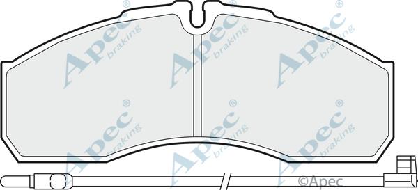 APEC PAD1495 - Kit de plaquettes de frein, frein à disque cwaw.fr