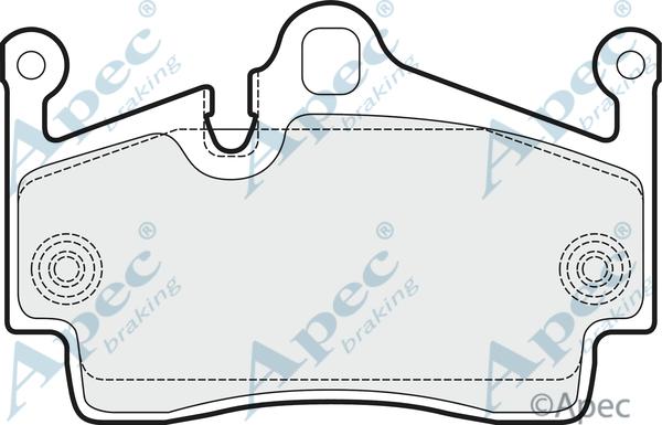 APEC PAD1498 - Kit de plaquettes de frein, frein à disque cwaw.fr