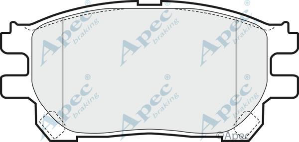 APEC PAD1445 - Kit de plaquettes de frein, frein à disque cwaw.fr