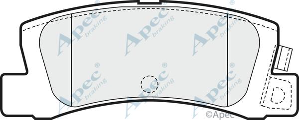 APEC PAD1446 - Kit de plaquettes de frein, frein à disque cwaw.fr