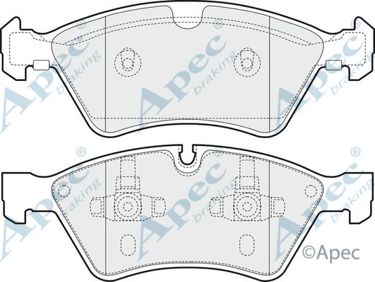 APEC PAD1441 - Kit de plaquettes de frein, frein à disque cwaw.fr