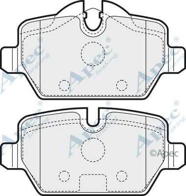 APEC PAD1459 - Kit de plaquettes de frein, frein à disque cwaw.fr