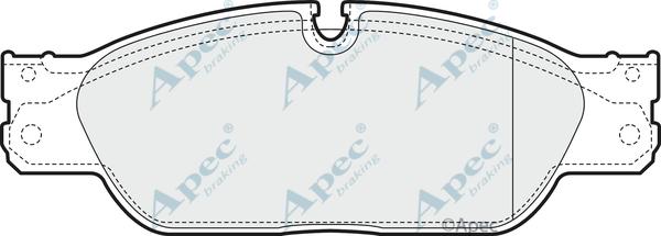 APEC PAD1456 - Kit de plaquettes de frein, frein à disque cwaw.fr