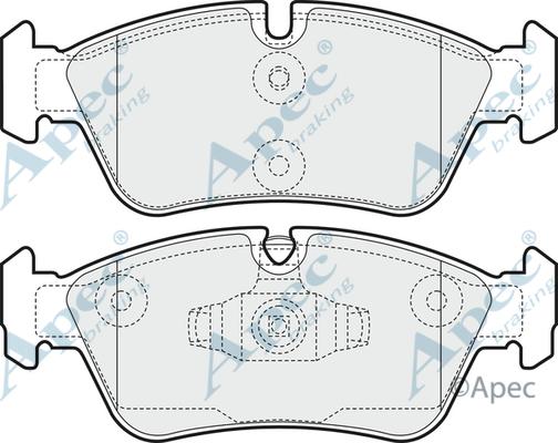 APEC PAD1464 - Kit de plaquettes de frein, frein à disque cwaw.fr