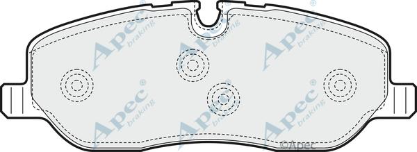 APEC PAD1468B - Kit de plaquettes de frein, frein à disque cwaw.fr