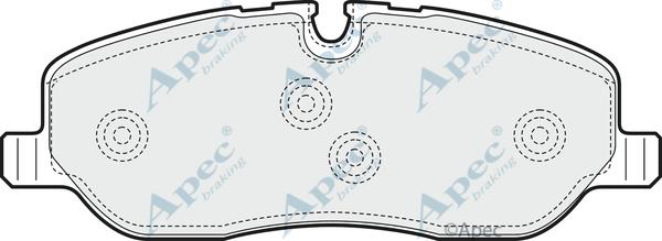 APEC PAD1468 - Kit de plaquettes de frein, frein à disque cwaw.fr