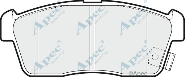 APEC PAD1463 - Kit de plaquettes de frein, frein à disque cwaw.fr