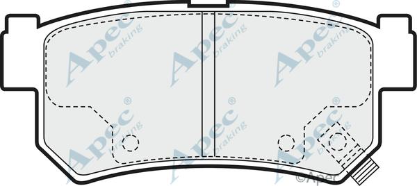 APEC PAD1462 - Kit de plaquettes de frein, frein à disque cwaw.fr