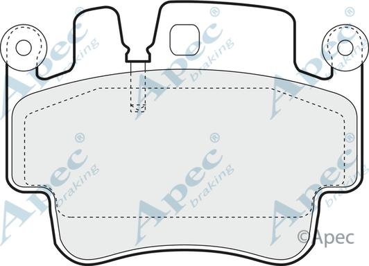 APEC PAD1409 - Kit de plaquettes de frein, frein à disque cwaw.fr