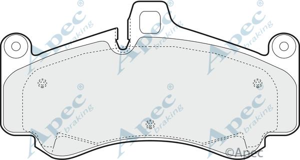 APEC PAD1408 - Kit de plaquettes de frein, frein à disque cwaw.fr