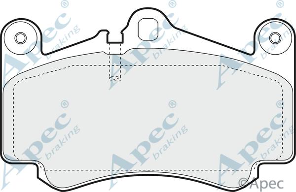 APEC PAD1403 - Kit de plaquettes de frein, frein à disque cwaw.fr