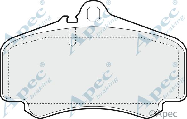 APEC PAD1402 - Kit de plaquettes de frein, frein à disque cwaw.fr