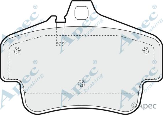 APEC PAD1407 - Kit de plaquettes de frein, frein à disque cwaw.fr