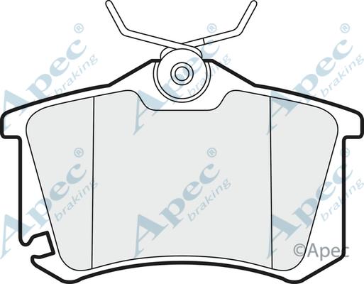 APEC PAD1419 - Kit de plaquettes de frein, frein à disque cwaw.fr