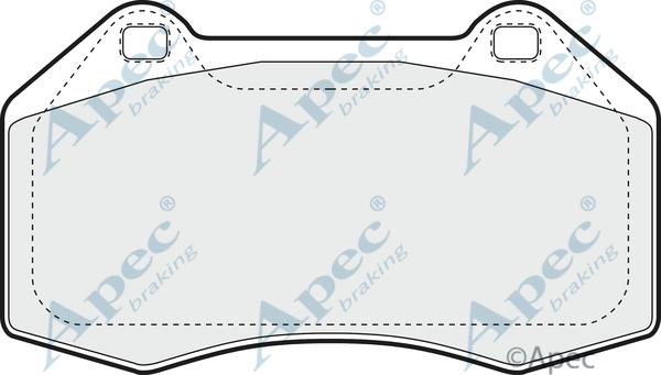 APEC PAD1416 - Kit de plaquettes de frein, frein à disque cwaw.fr