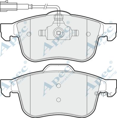 APEC PAD1480 - Kit de plaquettes de frein, frein à disque cwaw.fr