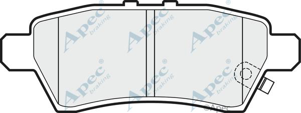 APEC PAD1481 - Kit de plaquettes de frein, frein à disque cwaw.fr