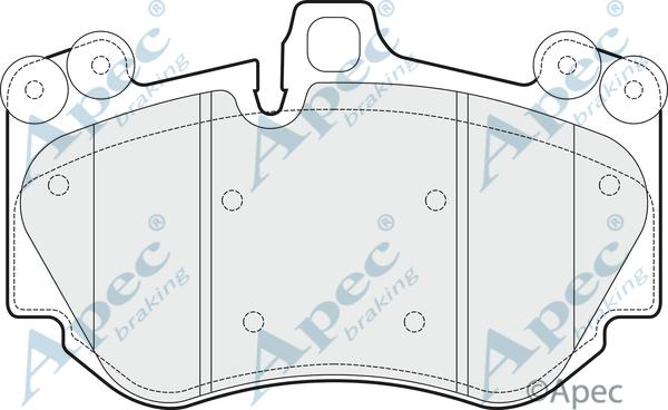 APEC PAD1483B - Kit de plaquettes de frein, frein à disque cwaw.fr