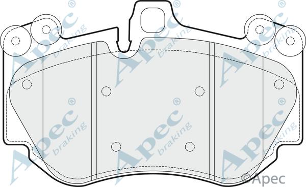 APEC PAD1483 - Kit de plaquettes de frein, frein à disque cwaw.fr