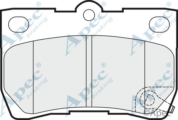 APEC PAD1482 - Kit de plaquettes de frein, frein à disque cwaw.fr