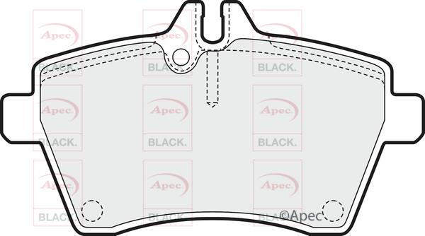 APEC PAD1439B - Kit de plaquettes de frein, frein à disque cwaw.fr