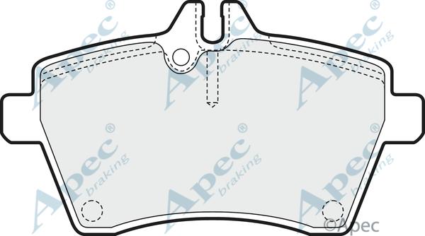 APEC PAD1439 - Kit de plaquettes de frein, frein à disque cwaw.fr