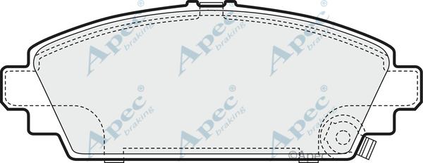 APEC PAD1435 - Kit de plaquettes de frein, frein à disque cwaw.fr