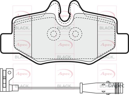 APEC PAD1436B - Kit de plaquettes de frein, frein à disque cwaw.fr