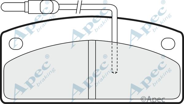 APEC PAD1430 - Kit de plaquettes de frein, frein à disque cwaw.fr