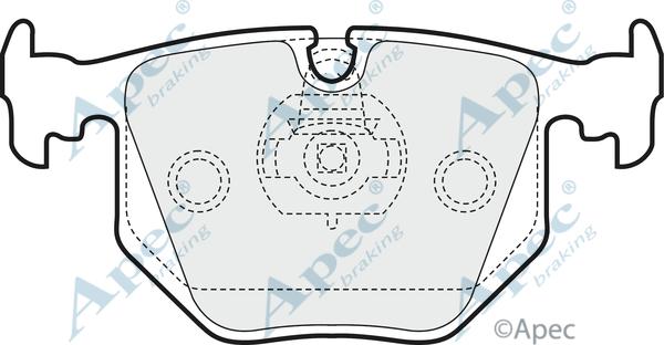 APEC PAD1431 - Kit de plaquettes de frein, frein à disque cwaw.fr