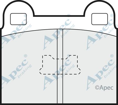 APEC PAD143 - Kit de plaquettes de frein, frein à disque cwaw.fr