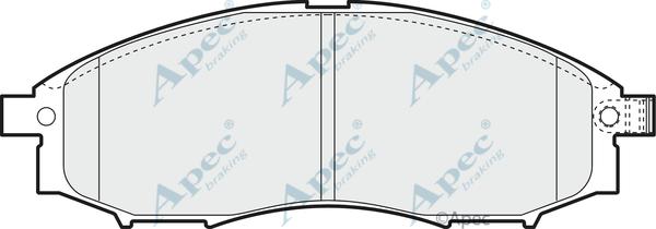 APEC PAD1429 - Kit de plaquettes de frein, frein à disque cwaw.fr