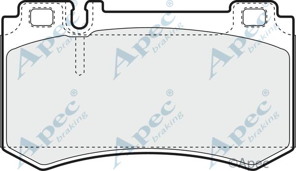 APEC PAD1425 - Kit de plaquettes de frein, frein à disque cwaw.fr